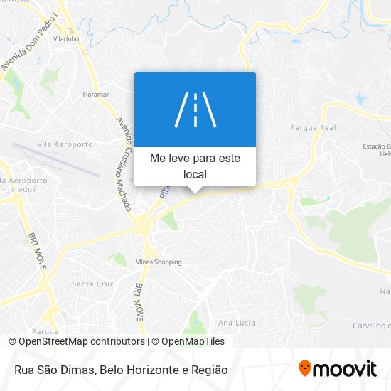 Rua São Dimas mapa