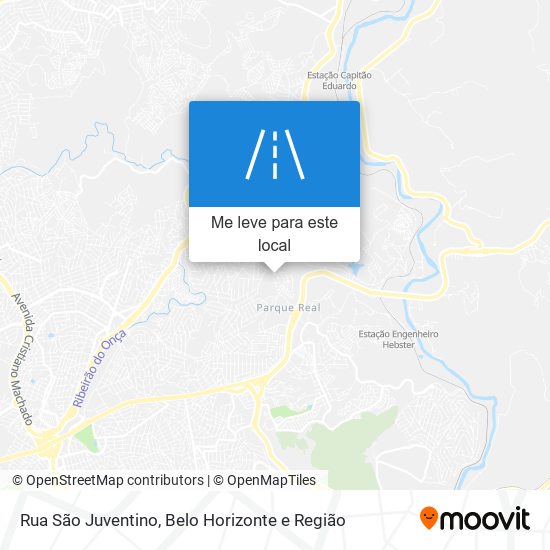 Rua São Juventino mapa