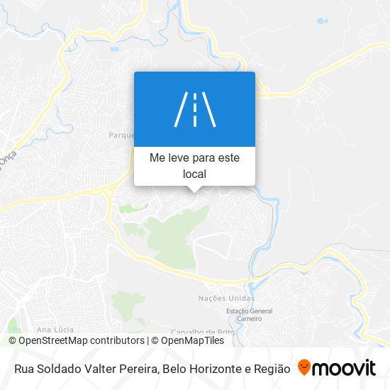 Rua Soldado Valter Pereira mapa