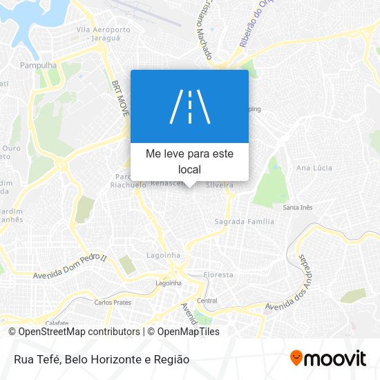 Rua Tefé mapa