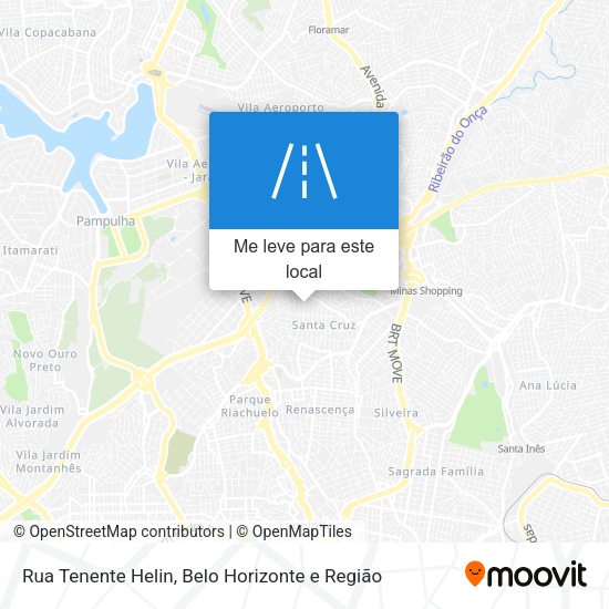 Rua Tenente Helin mapa