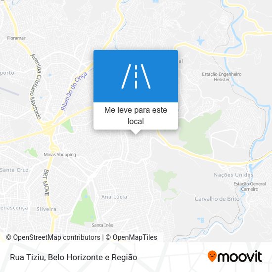 Rua Tiziu mapa