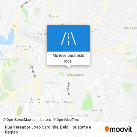 Rua Vereador João Sardinha mapa