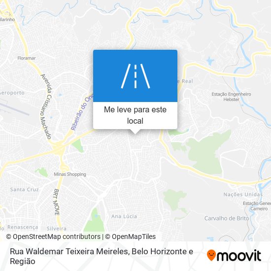 Rua Waldemar Teixeira Meireles mapa