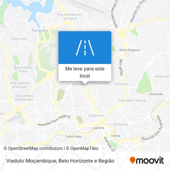 Viaduto Moçambique mapa