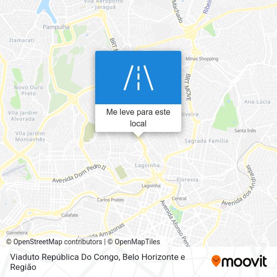 Viaduto República Do Congo mapa