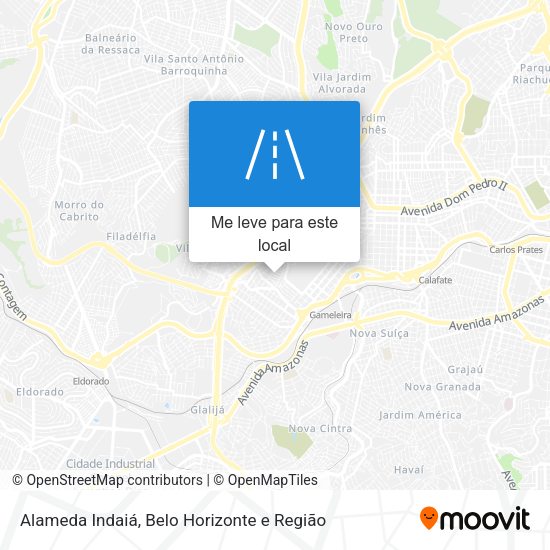 Alameda Indaiá mapa