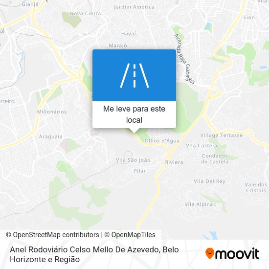 Anel Rodoviário Celso Mello De Azevedo mapa