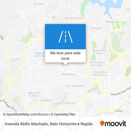 Avenida Abílio Machado mapa