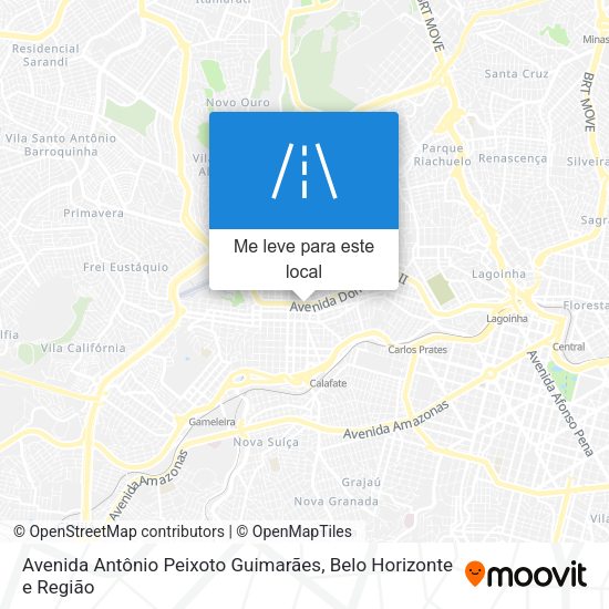 Avenida Antônio Peixoto Guimarães mapa