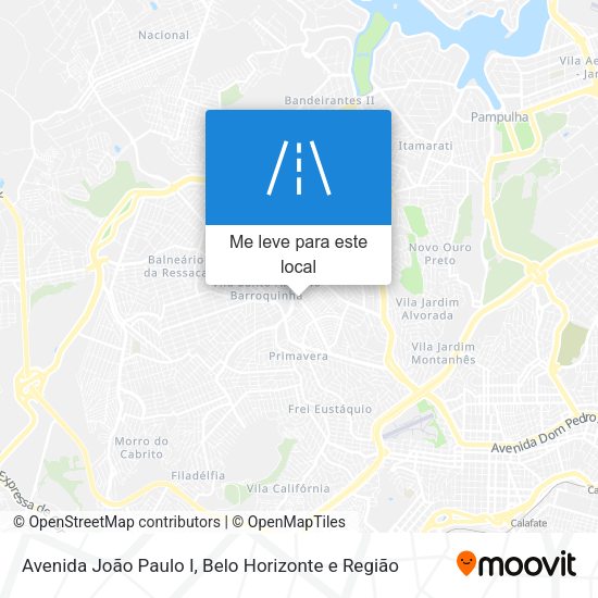 Avenida João Paulo I mapa