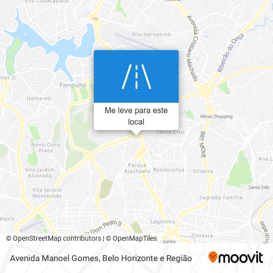 Avenida Manoel Gomes mapa