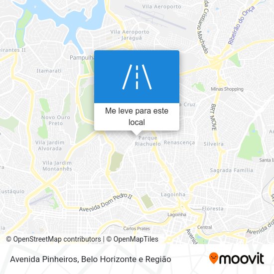 Avenida Pinheiros mapa