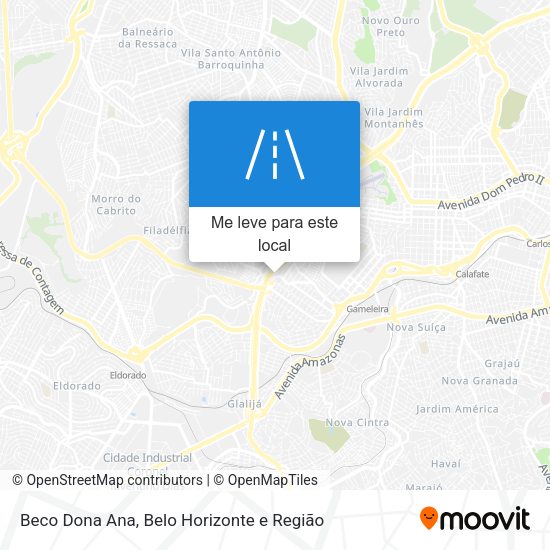 Beco Dona Ana mapa