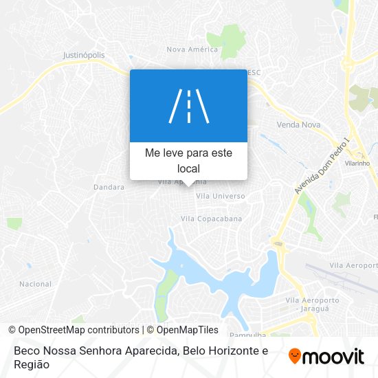 Beco Nossa Senhora Aparecida mapa