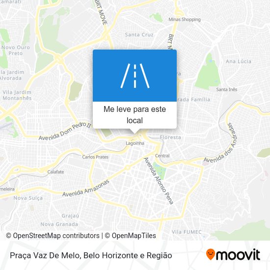 Praça Vaz De Melo mapa