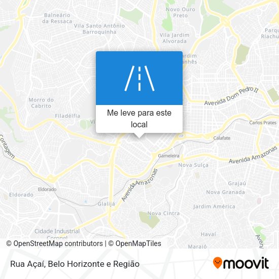 Rua Açaí mapa