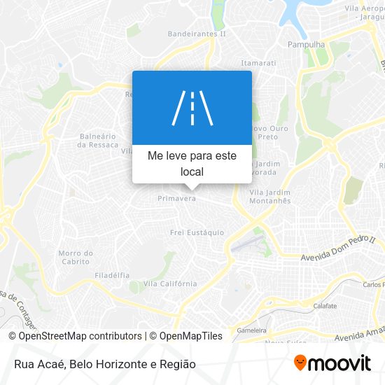 Rua Acaé mapa