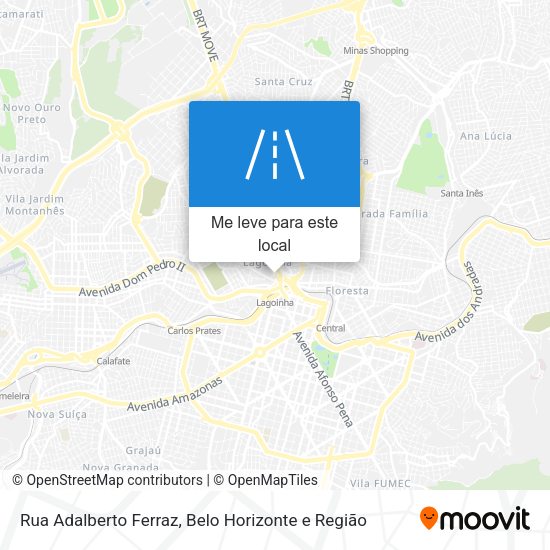 Rua Adalberto Ferraz mapa