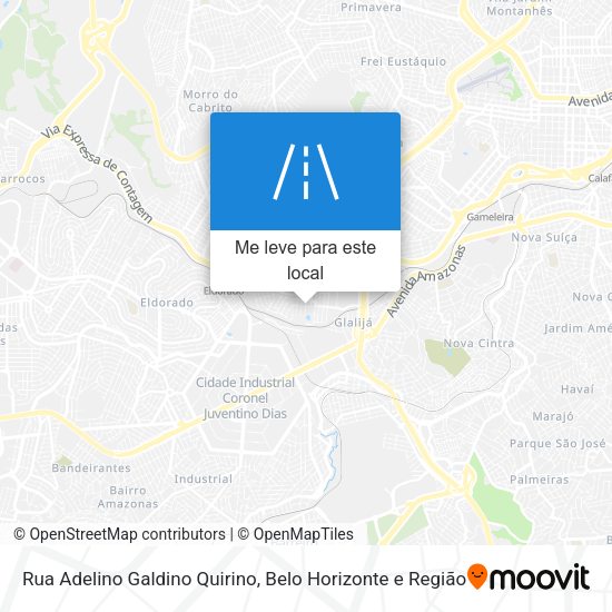 Rua Adelino Galdino Quirino mapa