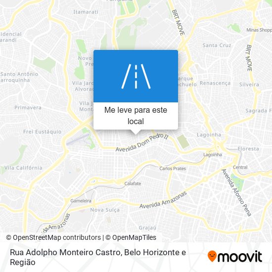 Rua Adolpho Monteiro Castro mapa