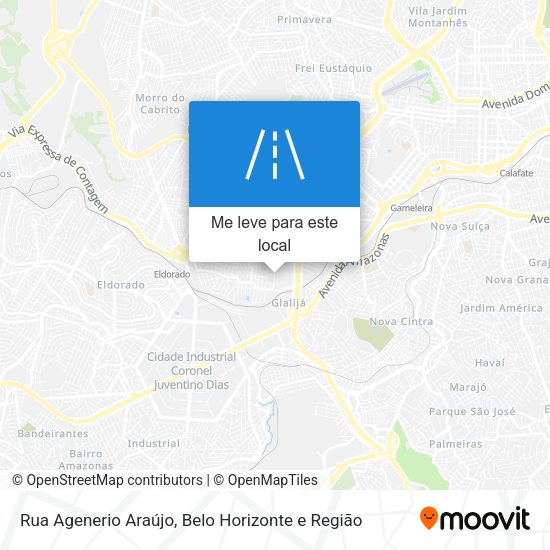 Rua Agenerio Araújo mapa