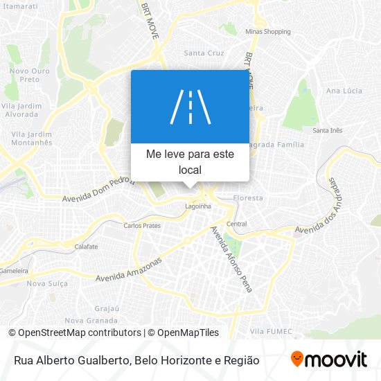 Rua Alberto Gualberto mapa