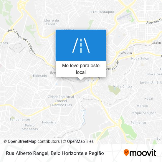 Rua Alberto Rangel mapa