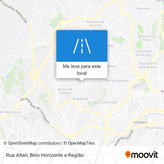 Rua Altair mapa