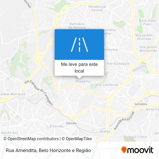Rua Amendita mapa