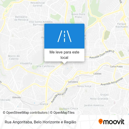 Rua Angoritaba mapa