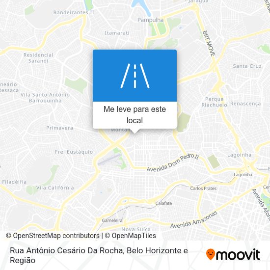 Rua Antônio Cesário Da Rocha mapa