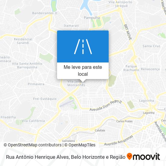 Rua Antônio Henrique Alves mapa