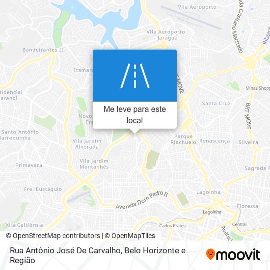 Rua Antônio José De Carvalho mapa