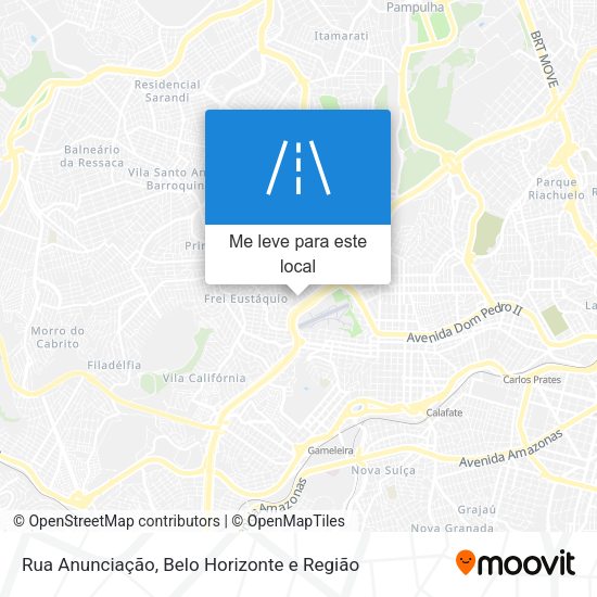 Rua Anunciação mapa