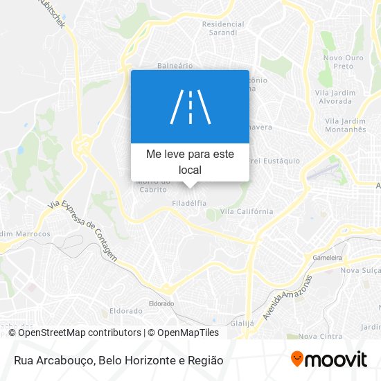 Rua Arcabouço mapa