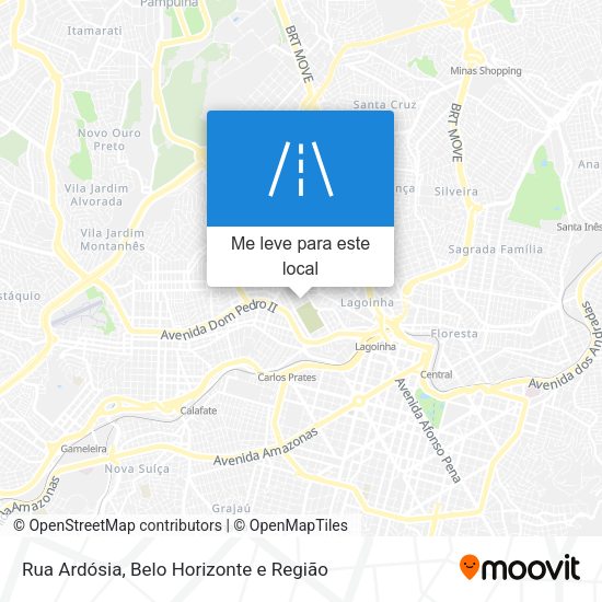 Rua Ardósia mapa