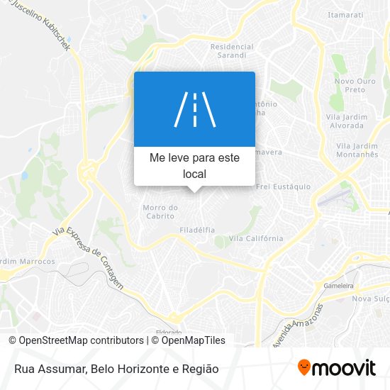 Rua Assumar mapa