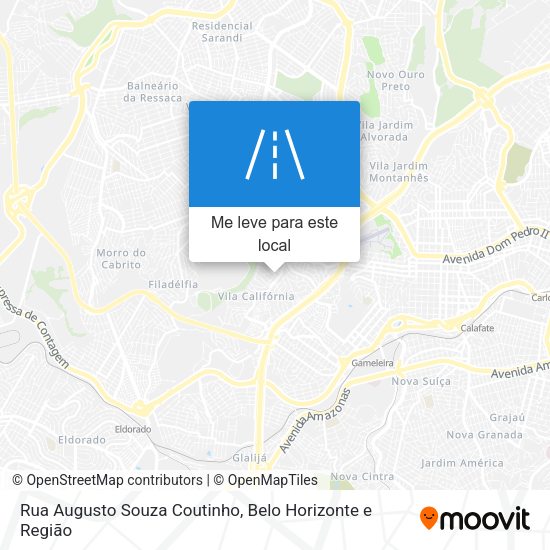 Rua Augusto Souza Coutinho mapa