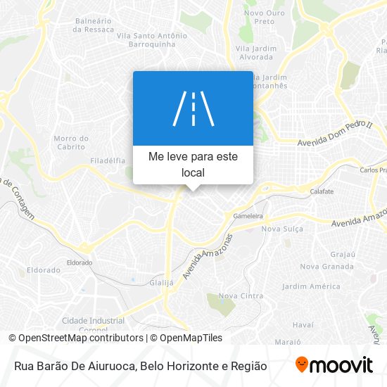 Rua Barão De Aiuruoca mapa