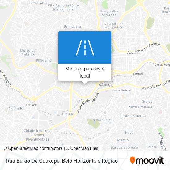 Rua Barão De Guaxupé mapa