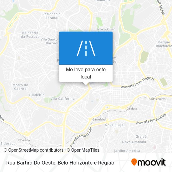 Rua Bartira Do Oeste mapa