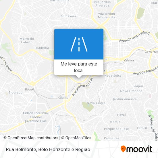 Rua Belmonte mapa