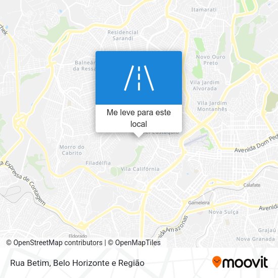 Rua Betim mapa