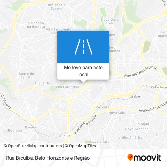 Rua Bicuíba mapa