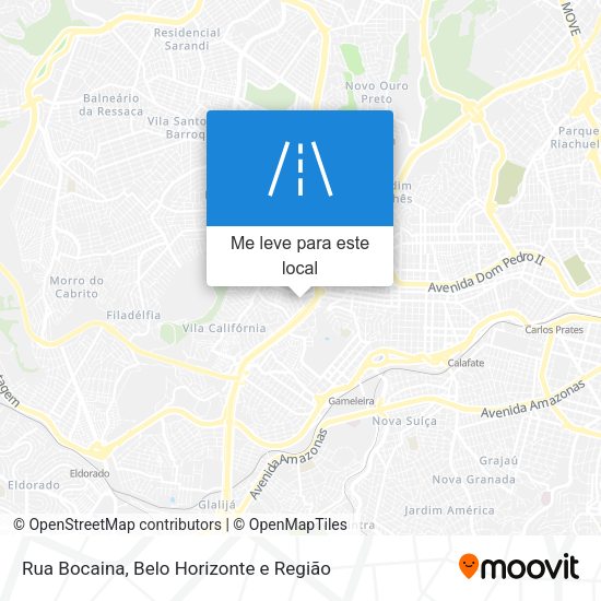 Rua Bocaina mapa