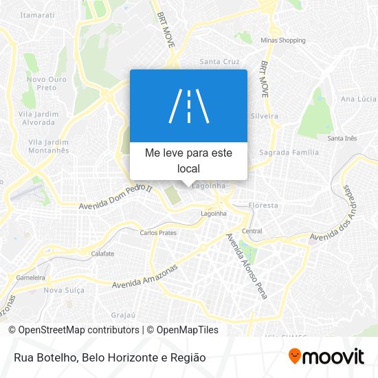 Rua Botelho mapa