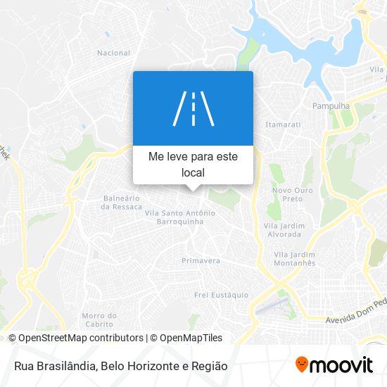 Rua Brasilândia mapa