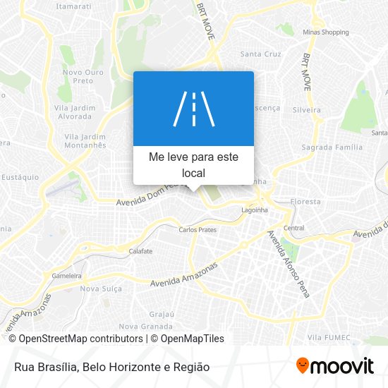 Rua Brasília mapa