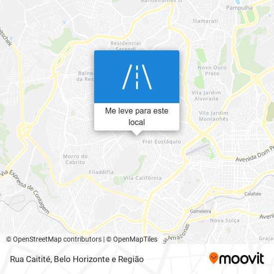 Rua Caitité mapa